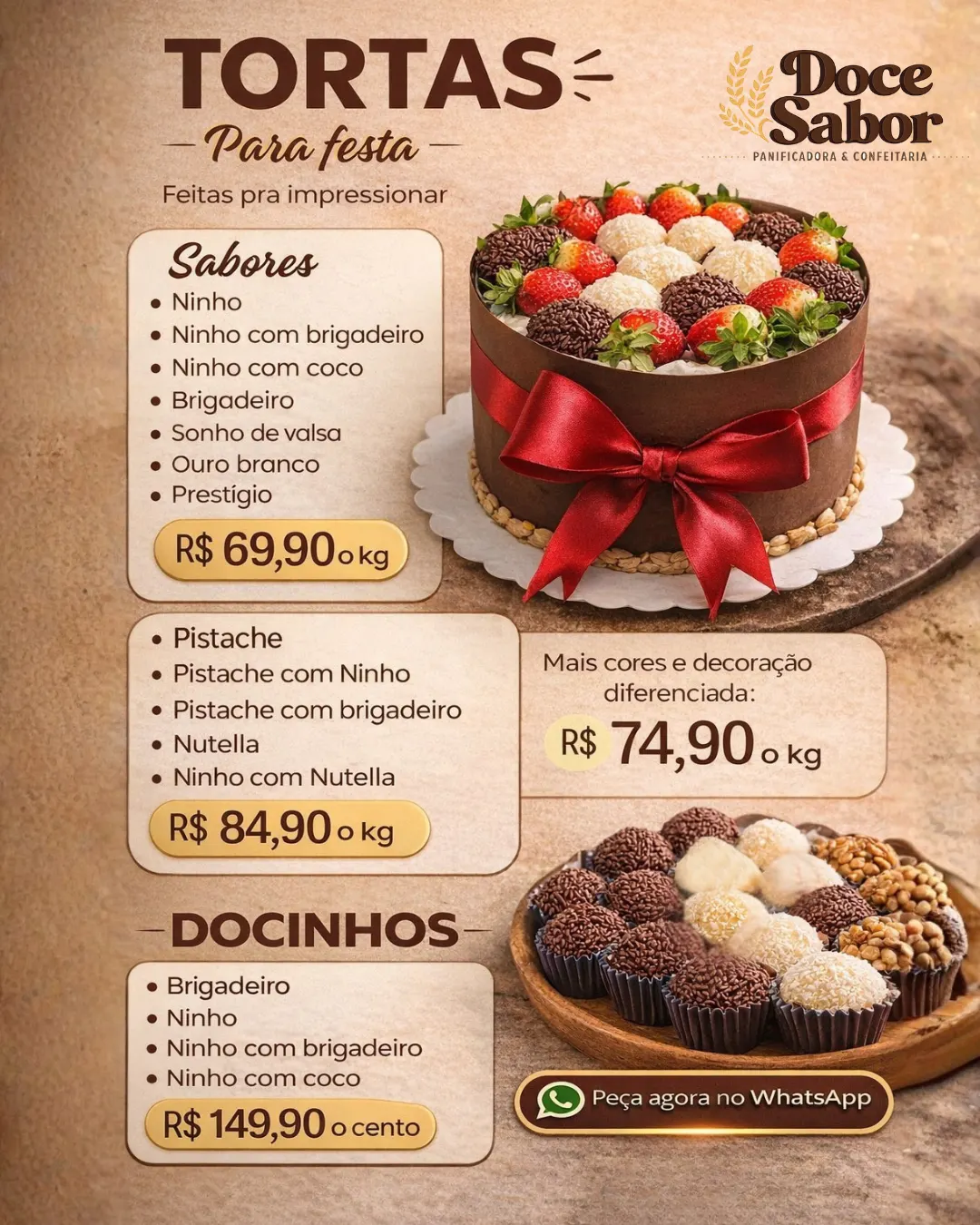 Tortas para festa